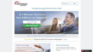 Create My Account - 21st Century Insurance