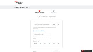 Create My Account - 21st Century Insurance