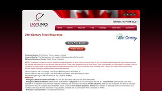 21st Century Travel Insurance - Easy Links Financial Inc.