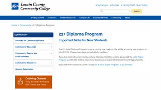 22+ Diploma Program - Community - Lorain County Community College