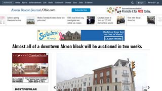 Almost all of a downtown Akron block will be auctioned in two weeks
