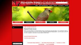 Forrestville Valley CUSD 221 - Skyward Family Access