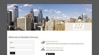Login to 222 Rittenhouse Resident Services | 222 Rittenhouse