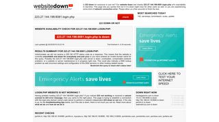 223.27.144.198:8081.login.php is down - Websitedown Info