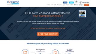 E-File 2290 | File 2290 Online | Stamped Schedule 1 in Minutes