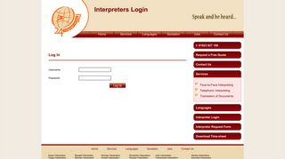 24-7 Interpreters Login Form - 24-7 Language Services