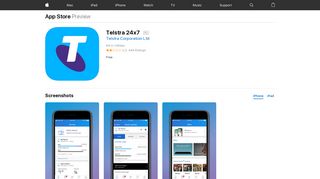 Telstra 24x7 on the App Store - iTunes - Apple