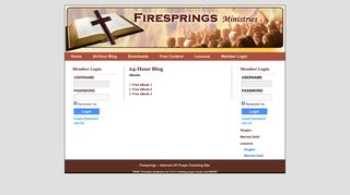 24-Hour Blog | Firesprings – Internet's #1 Prayer Coaching Site