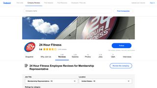 24 Hour Fitness Pay & Benefits reviews: Membership ... - Indeed