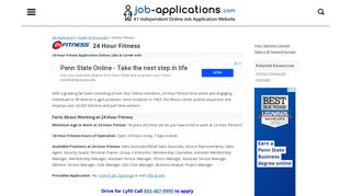 24 Hour Fitness Application, Jobs & Careers Online