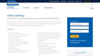 Online Banking - Richland Bank