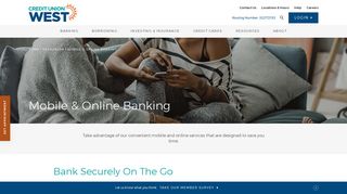 24/7 Mobile & Online Banking Services | Credit Union West