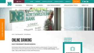 24 Hour Online Banking | Northwestern Bank | WI