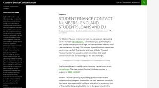 Student Finance Contact Numbers – England Students Loans and EU