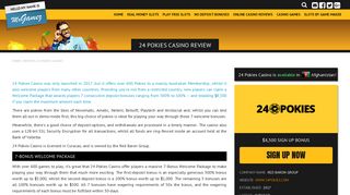 24 Pokies Casino Review - Our Harsh But Fair Account - MrGamez