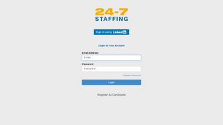 Login to your Account - 24-7 Staffing