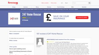 247 Home Rescue Complaints, Reviews and Comparison