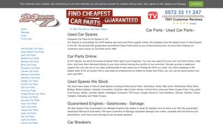 247 Spares - Buy Cheap Car Parts Online! - UK