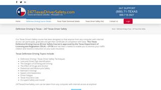 Defensive Driving in Texas – 247 Texas Driver Safety – 247 Texas ...