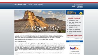 247 Driver Safety - Texas Driver Safety Course Texas Defensive ...