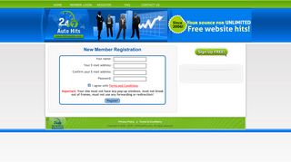 Register - 247 Auto Hits . com - Your Source for Unlimited FREE ...