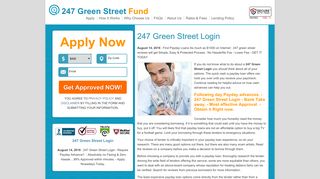247 Green Street Login | Pay day loan inside Rapidly Moment. Get