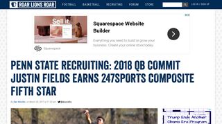 Penn State Recruiting: 2018 QB Commit Justin Fields Earns ...