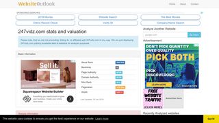 247vidz : Website stats and valuation