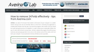 How to remove 247vidz effectively - Averina