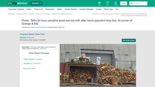 Bill's 24 hour campfire wood service with after hours payment drop box ...