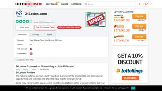 Is 24Lottos a Scam or Legit? Read 20 Reviews! - Lotto Exposed
