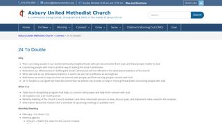 24 To Double – Asbury United Methodist Church