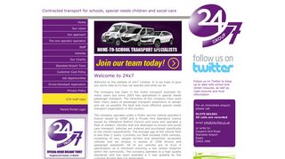24x7 Group - Contracted transport for schools, special needs children ...