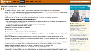Beware of 28 Degrees Credit Card - OzBargain Forums