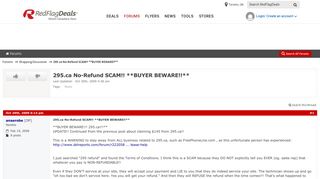 295.ca No-Refund SCAM!! **BUYER BEWARE!! - RedFlagDeals.com Forums