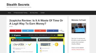 2captcha Review: Is It A Waste Of Time Or A Legit Way To Earn Money ...