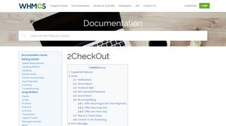 2CheckOut - WHMCS Documentation