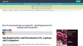 How To download 2go on Laptop Pc - 2go Registration For Laptops ...