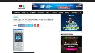 Get 2go on PC Download Free Emulator - Nigeria Technology Guide