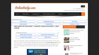 2go Sign Up Account | Create A 2go Account | 2go Login - ONLINE ...