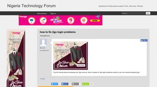 how to fix 2go login problems - Nigeria Technology Forum