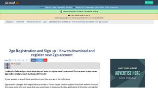 2go Registration and Sign up - How to download and register new 2go ...