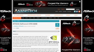 NVIDIA GeForce 2 GTS 64MB - AnandTech
