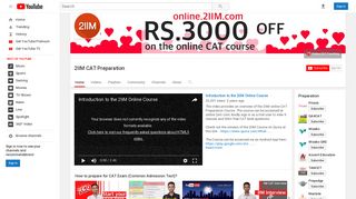 2IIM CAT Preparation - YouTube