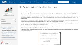 2. Express Wizard for Basic Settings - Configuration manual for 2N ...