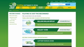 NJ Lottery | Second Chance