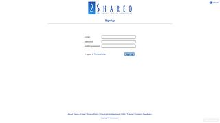 2shared.com - free file sharing and storage - Sign up