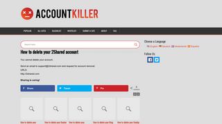 Delete your 2Shared account | accountkiller.com