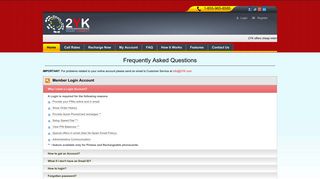 FAQ about Member login account, Online Purchase and ... - 2YK