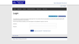 Login - Police Careers (MET)